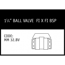 Marley Philmac Ball Valve 1¼" FI x FI BSP - MM 32.BV